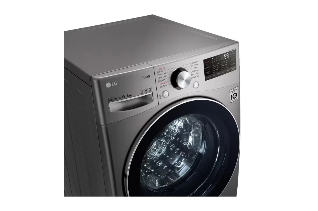 Machine à laver LG 15KG/8KG séchage FOL9DGP2S