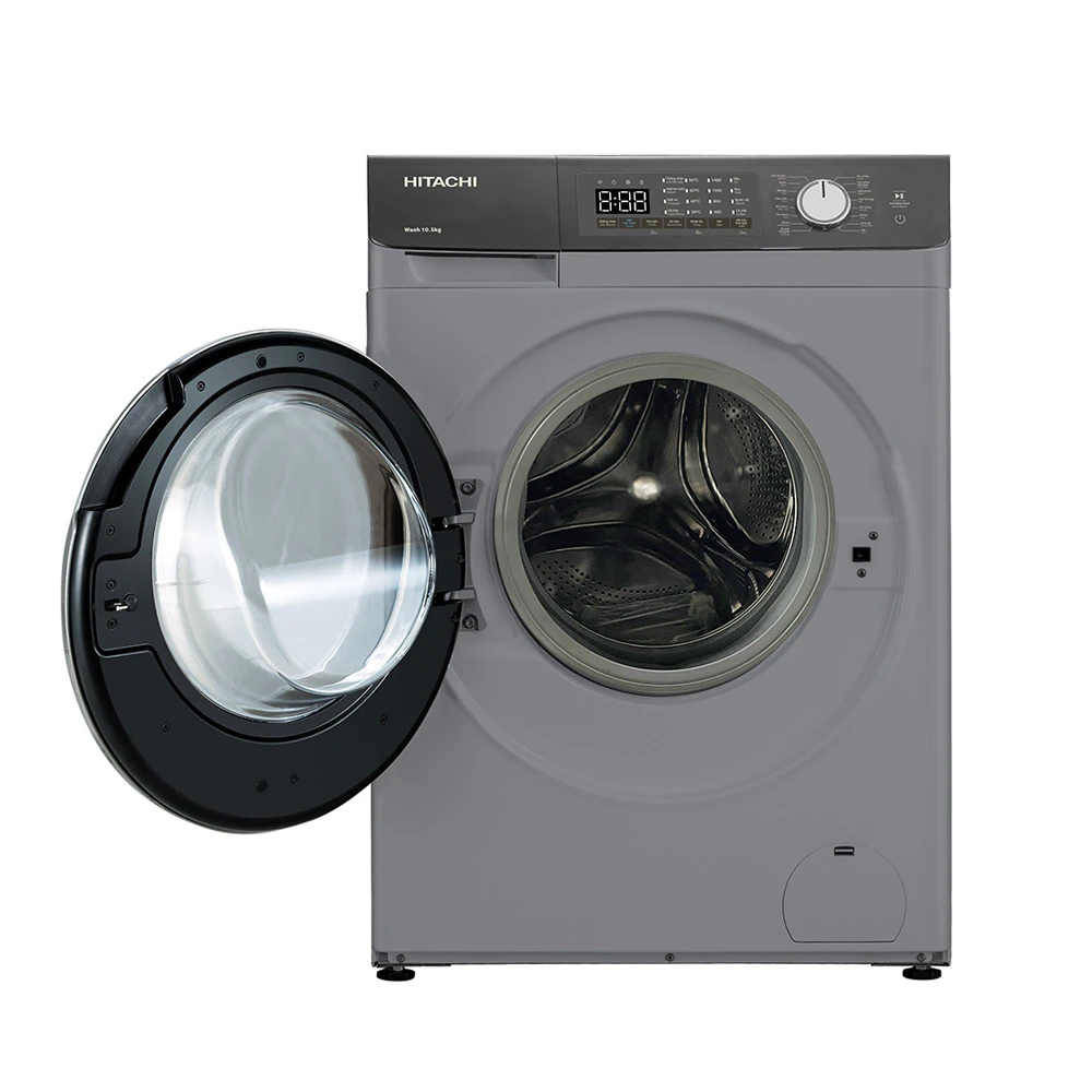 Machine à laver Hitachi 9kg inverter gris noir BD904HVOS