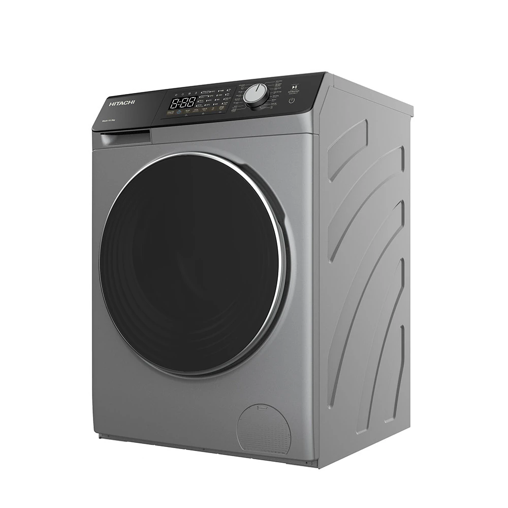 Machine à laver Hitachi 9kg inverter gris noir BD904HVOS