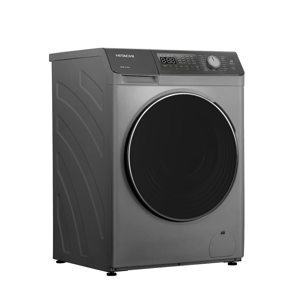 Machine à laver Hitachi 9kg inverter gris noir BD904HVOS