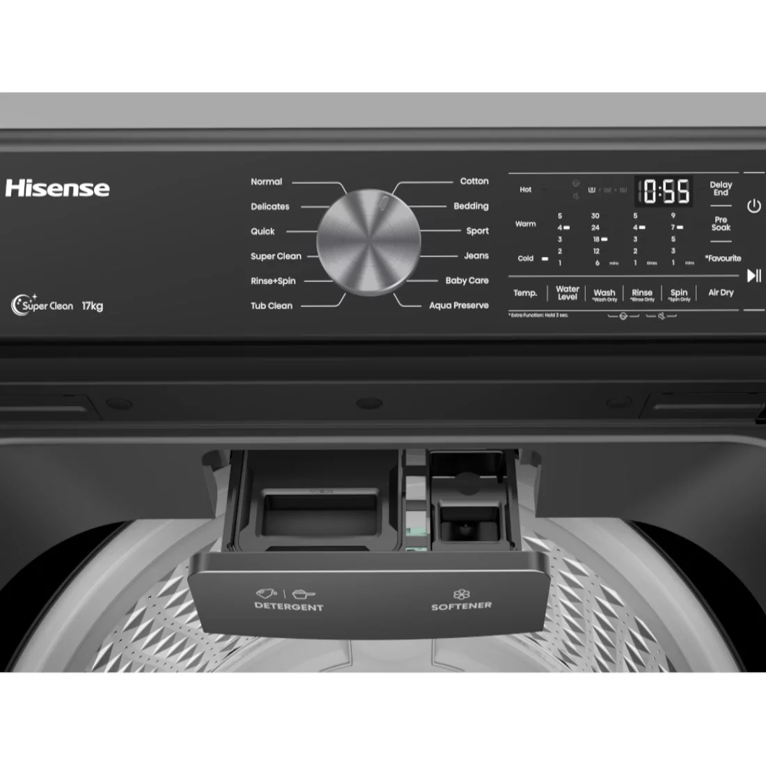 Machine à laver Hisense 17kg top load WT3T1723UB