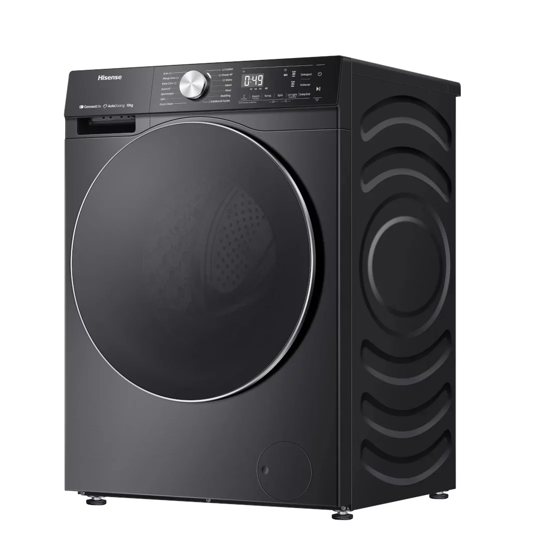 Machine à laver Hisense 10.5kg front load inverter noir WF3S1043BB
