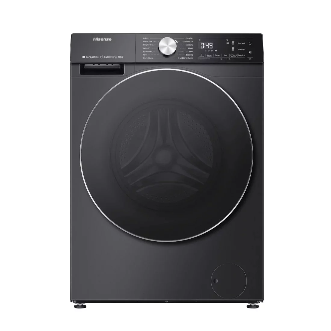 Machine à laver Hisense 10.5kg front load inverter noir WF3S1043BB