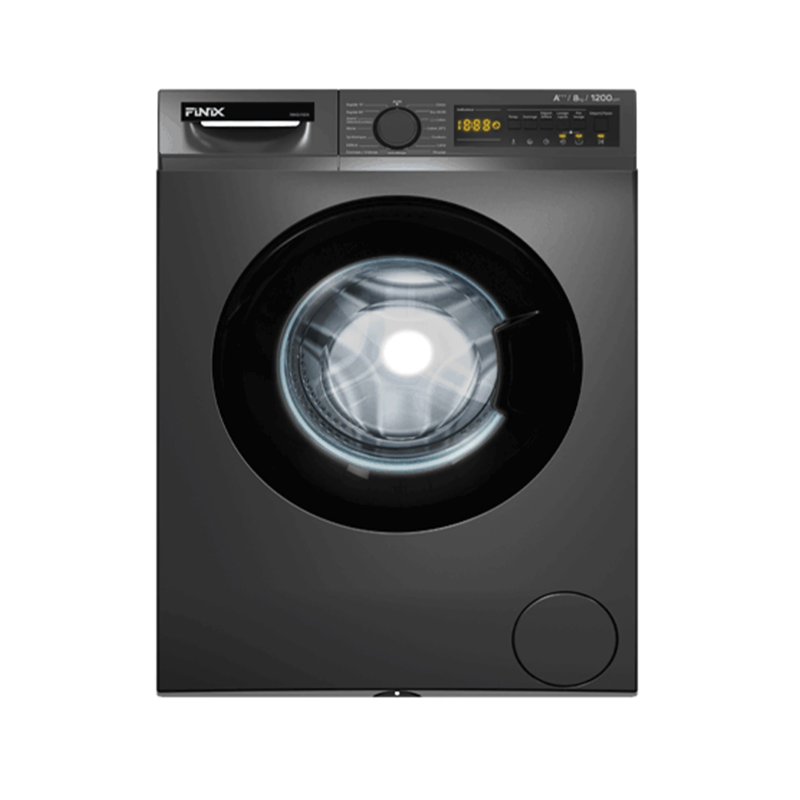 Machine à laver Finix 12kg inverter gris FIN120IXDA05E