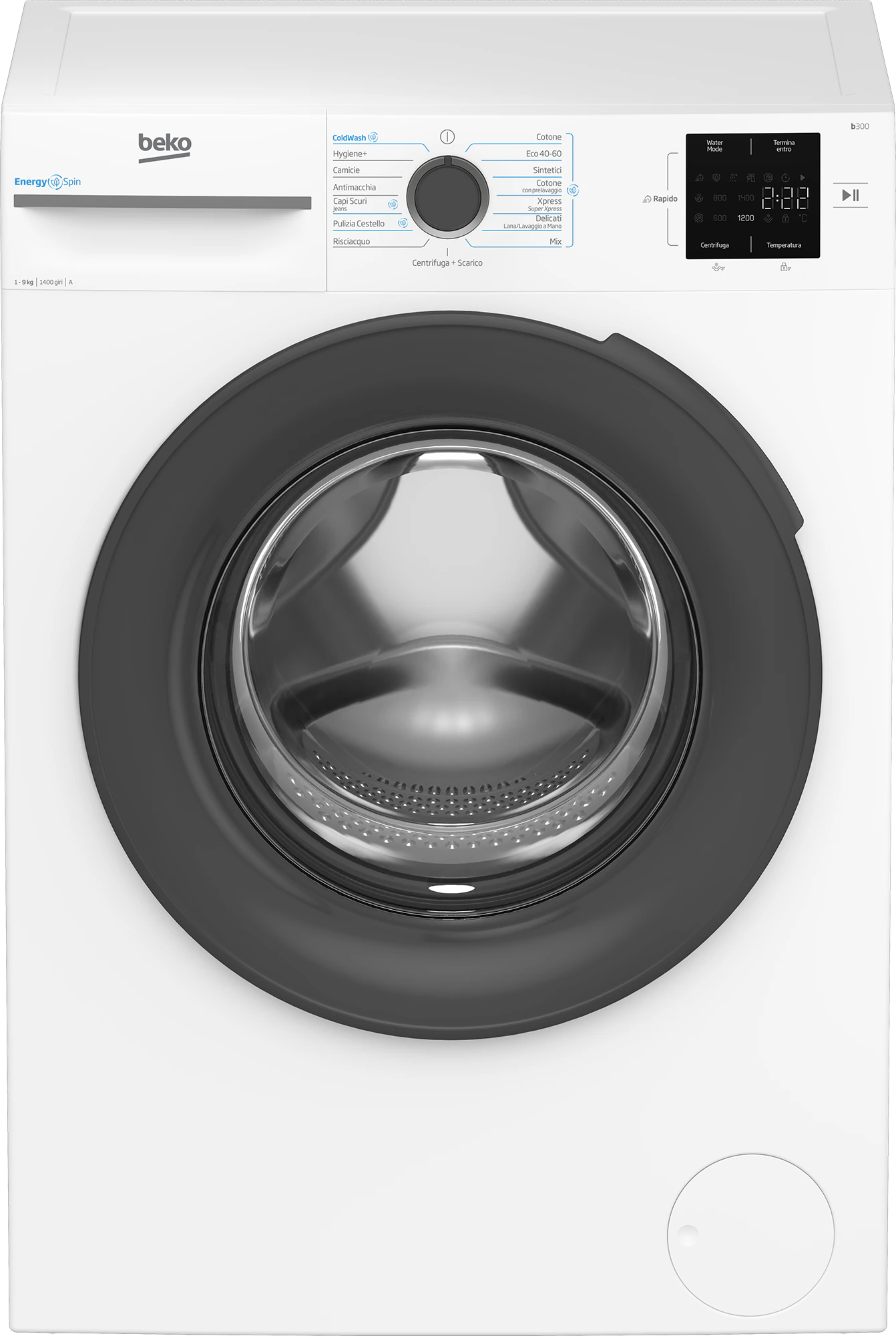Machine à laver Beko 9kg 1200TOUR/MIN blanc BMWH3941A