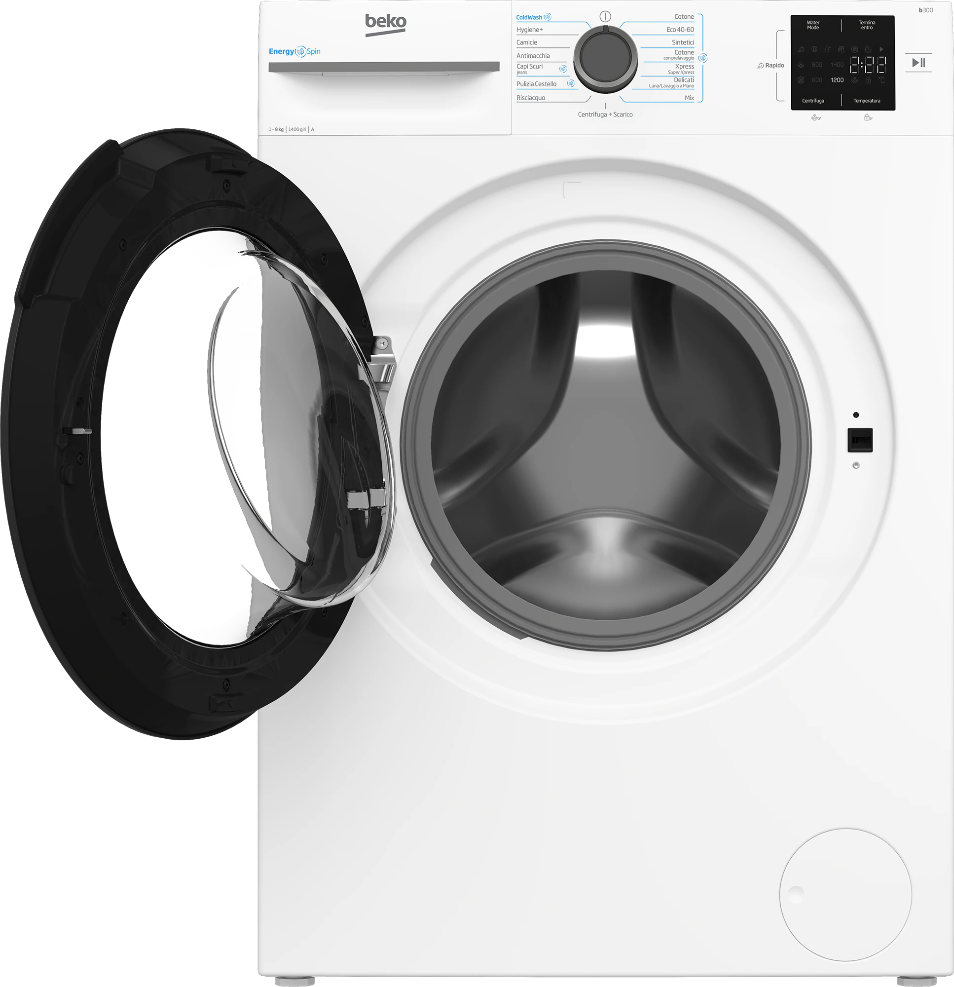 Machine à laver Beko 9kg 1200TOUR/MIN blanc BMWH3941A