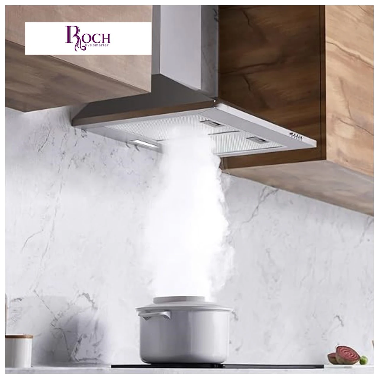 Hotte de cuisine Roch encastrable 60X60 inox RBH606PRM