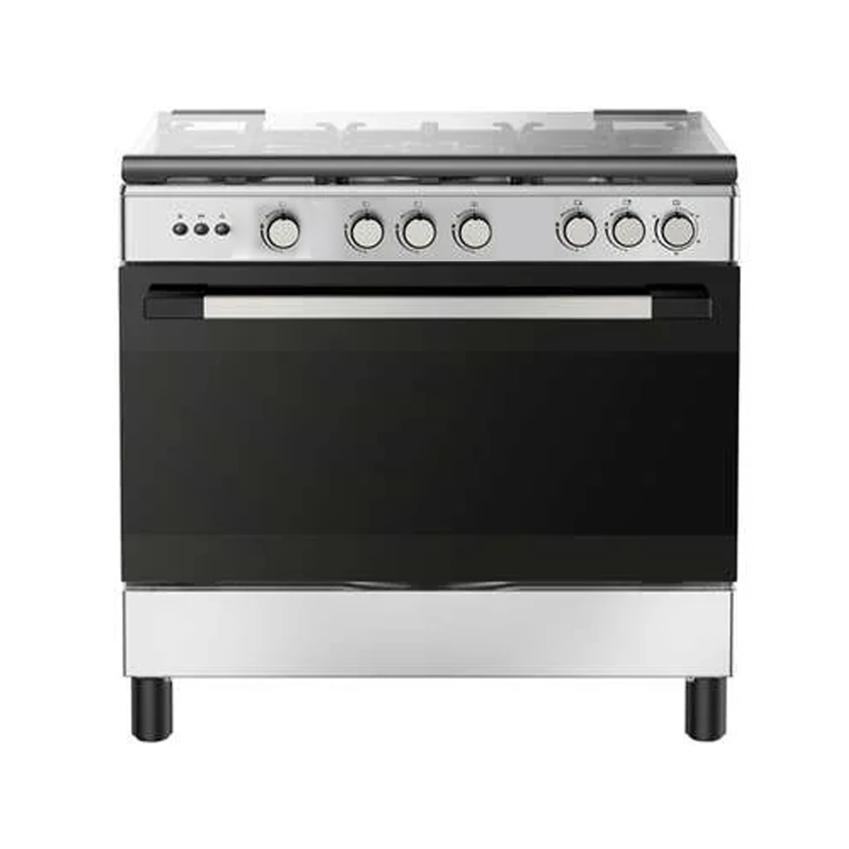 Cuisinière Midea 5feux 90X60 à gaz inox 90605G030
