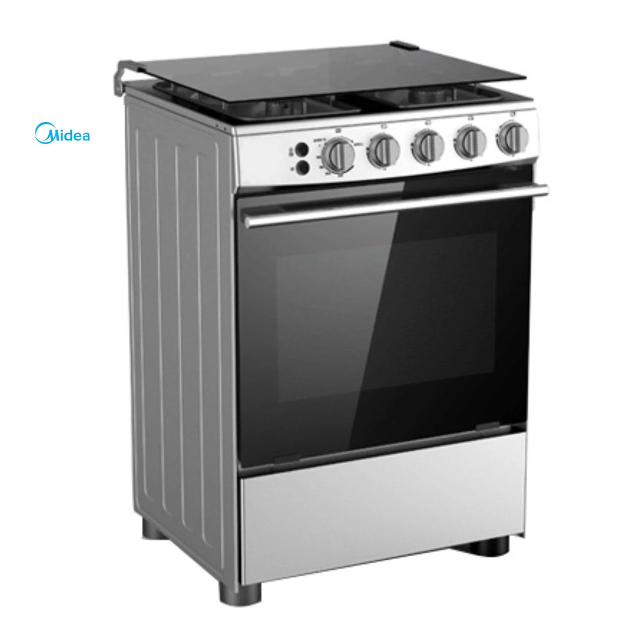 Cuisinière Midea 4feux 60X60 inox 24BMG4G057/059