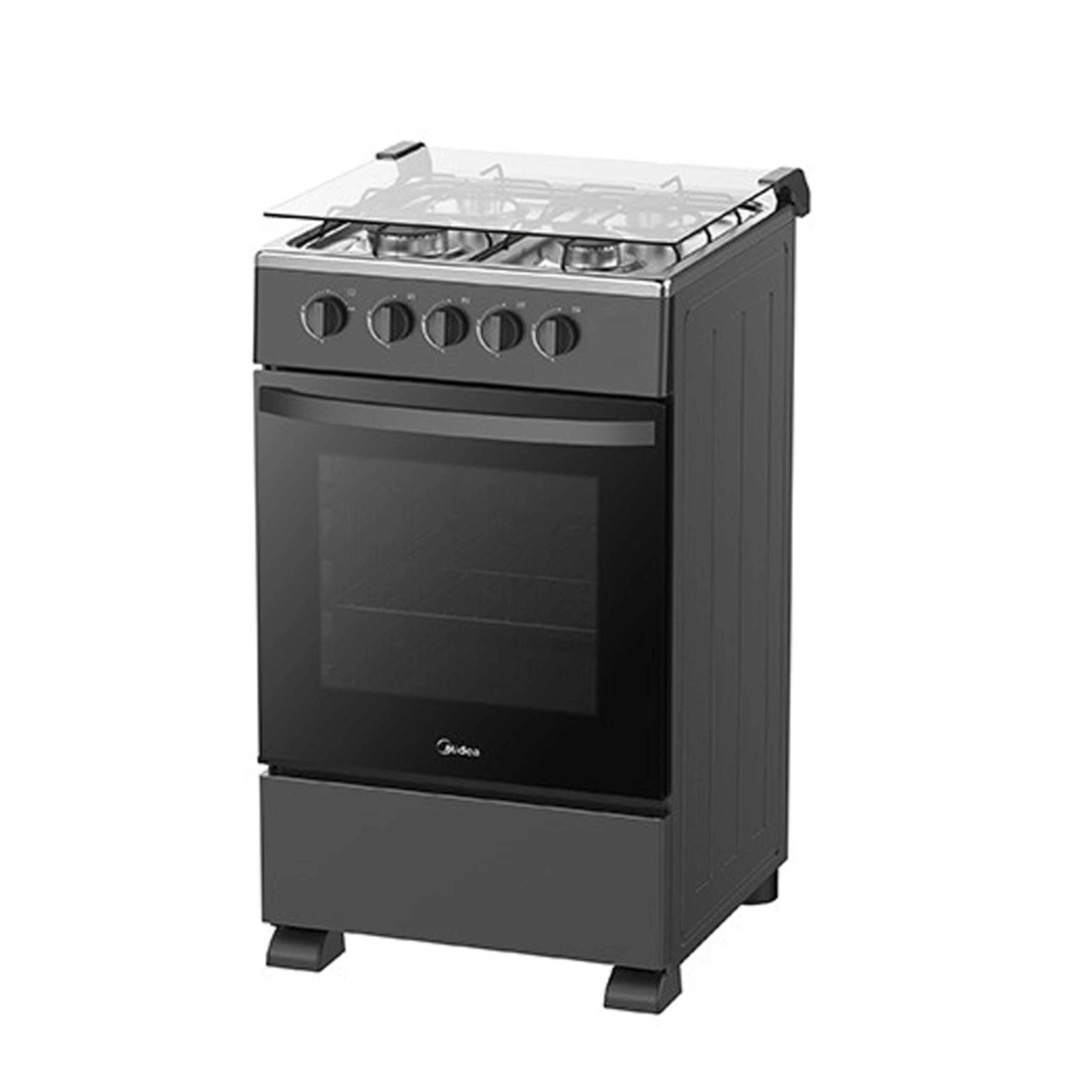 Cuisinière Midea 4feux 50X55 noir SP5055T082BG