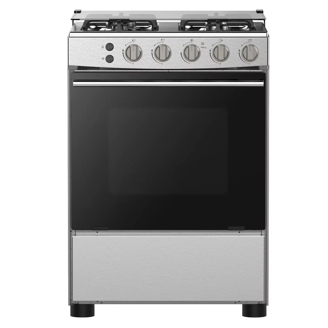 Cuisinière Hisense 4feux 60X60 à gaz inox HFG60122X