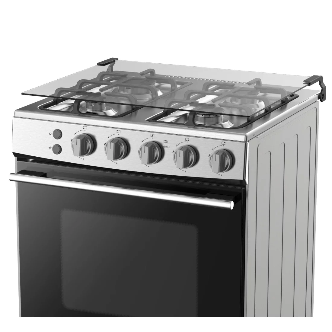 Cuisinière Hisense 4feux 60X60 à gaz inox HFG60122X