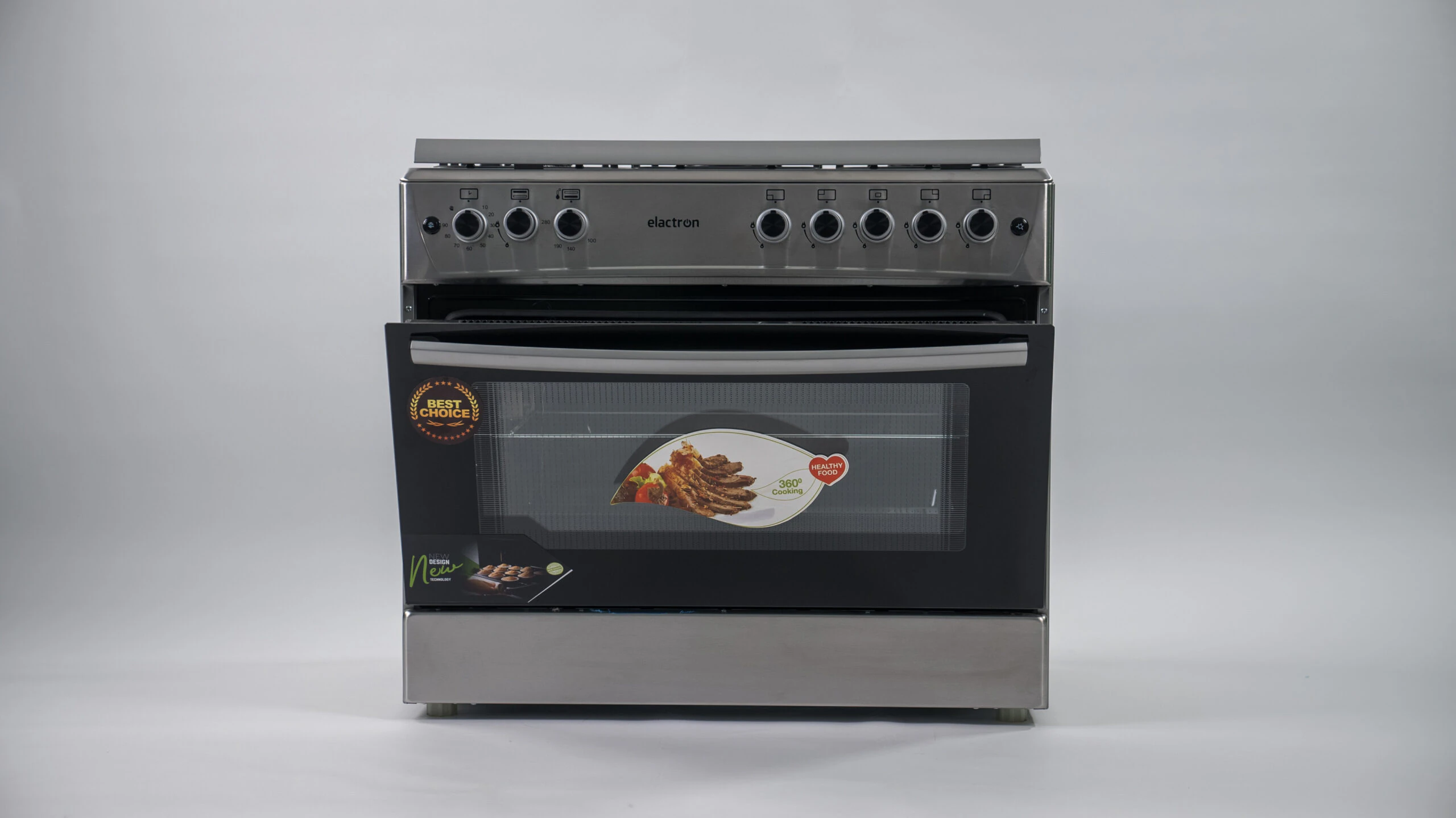 Cuisinière Elactron 5feux 90X60 inox EL6090