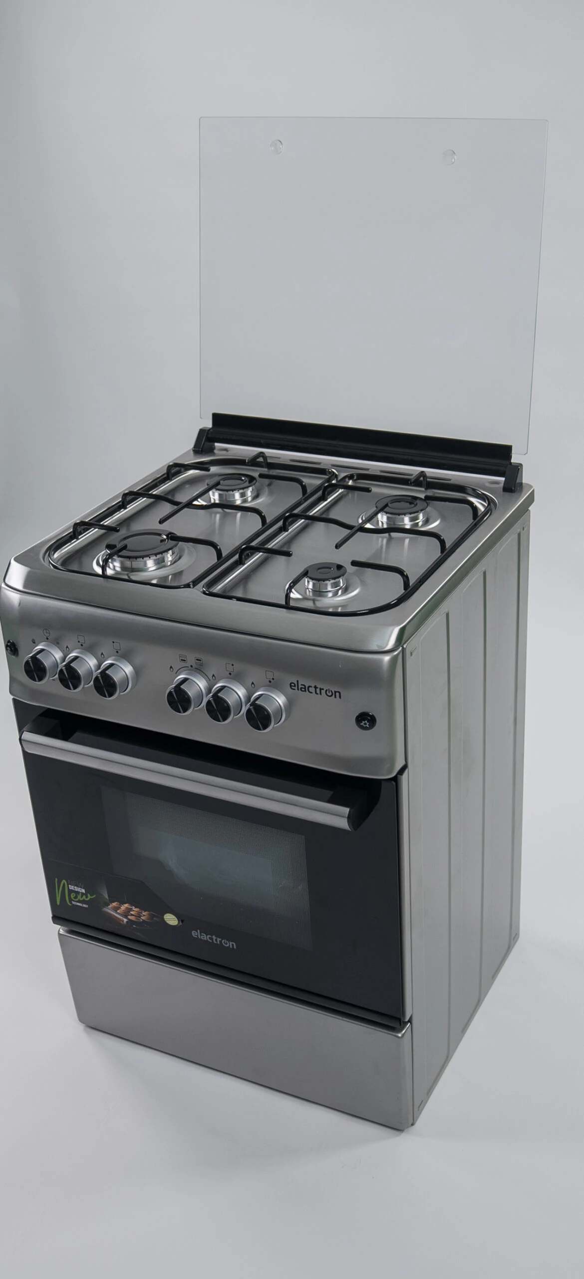 Cuisinière Elactron 4feux 60X60 gris EL5757