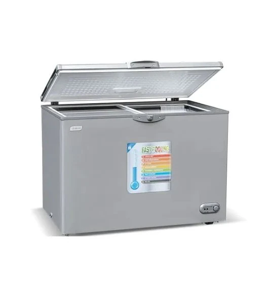 Congélateur Smart Technology horizontal 350litres avec vitre gris STCC-320