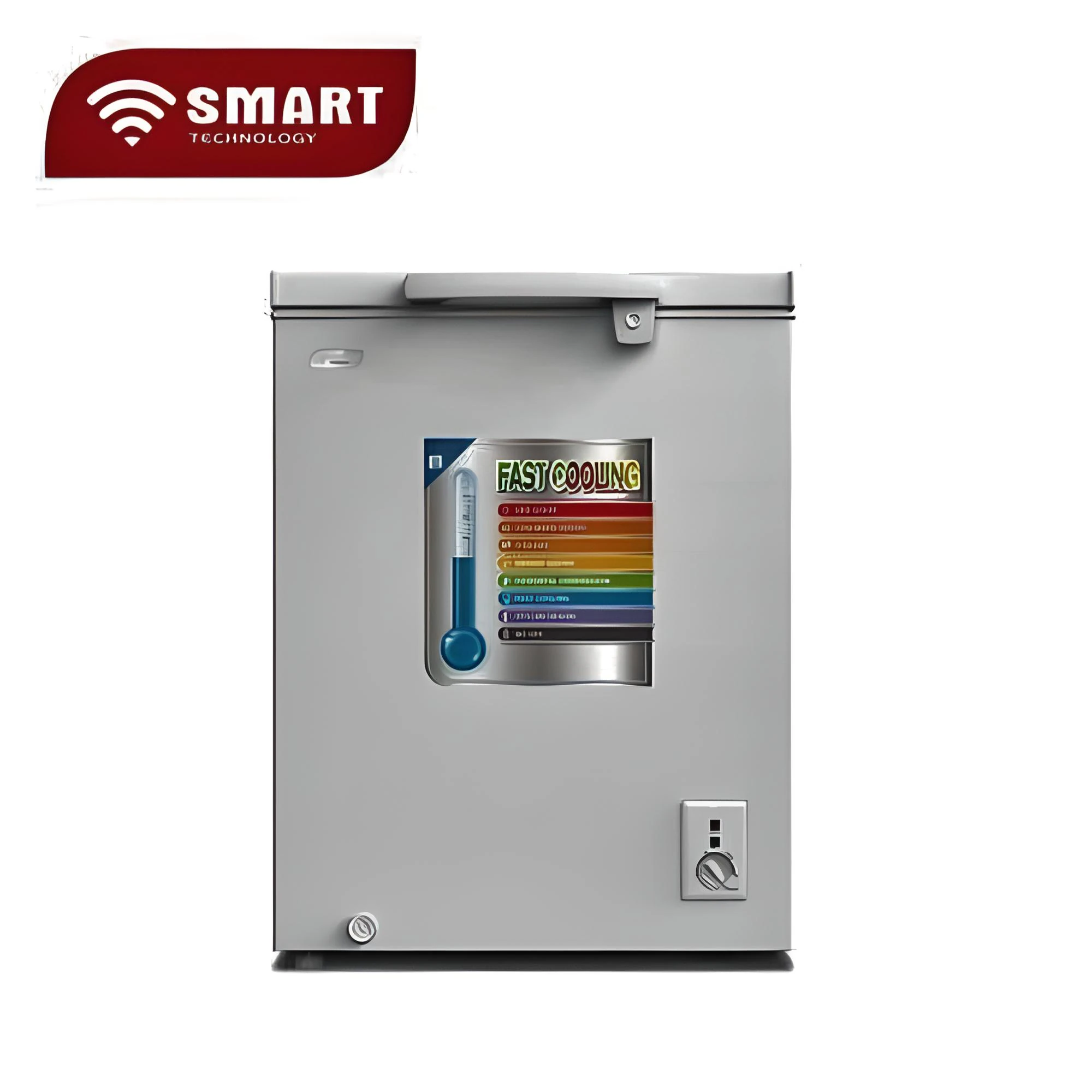 Congélateur Smart Technology horizontal 215litres gris STCC215