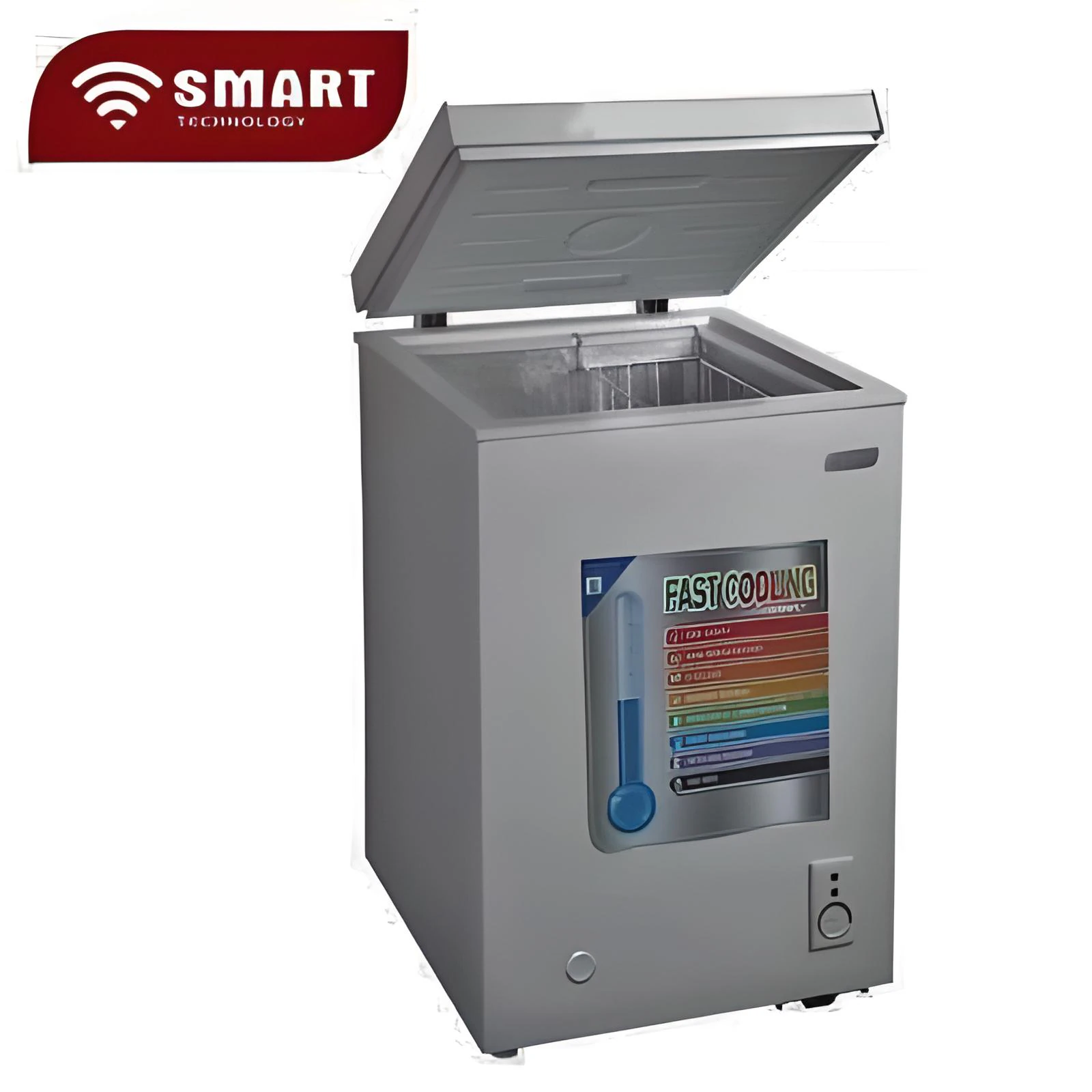 Congélateur Smart Technology horizontal 215litres gris STCC215