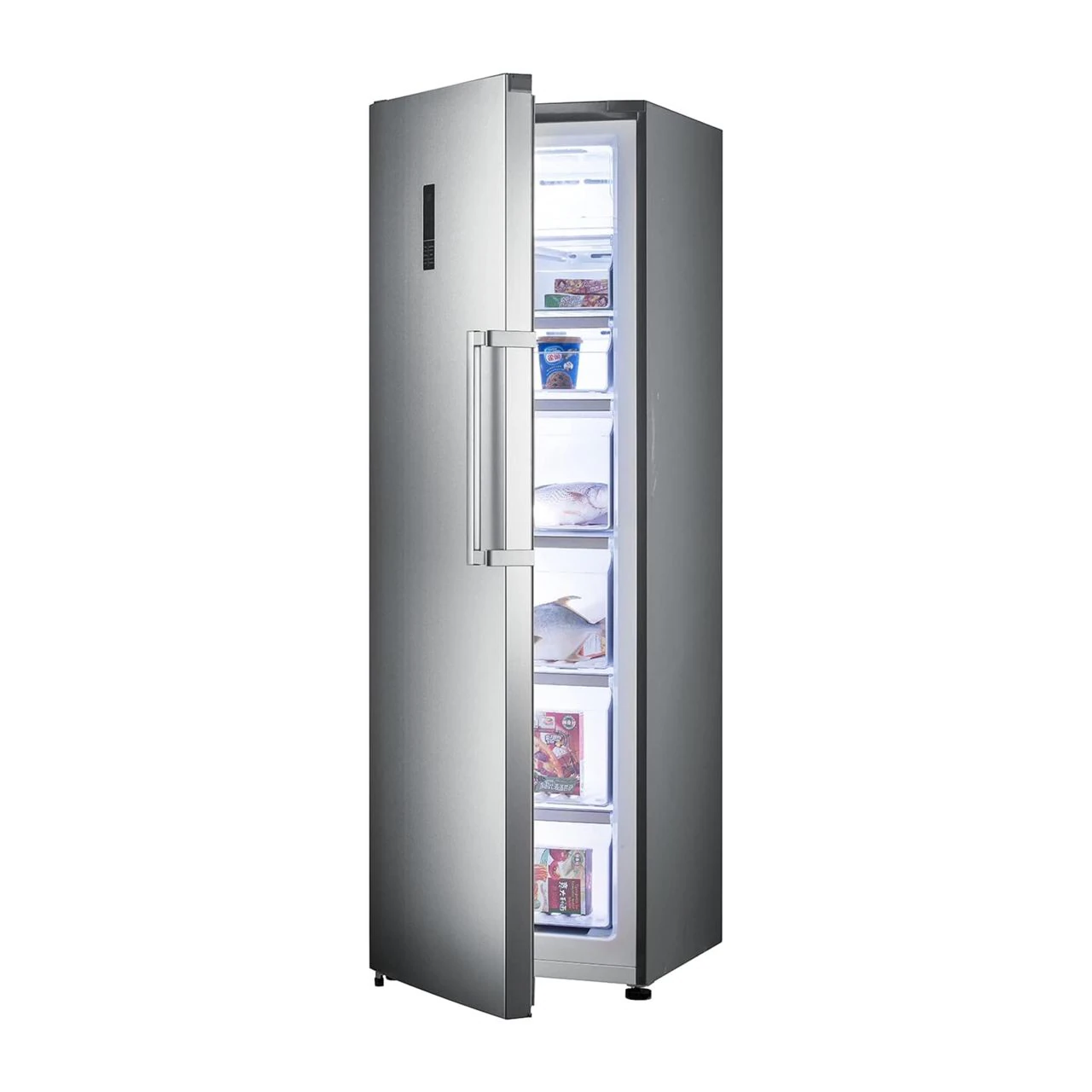 Congélateur Hisense vertical 7tiroirs No Frost gris RS34WC