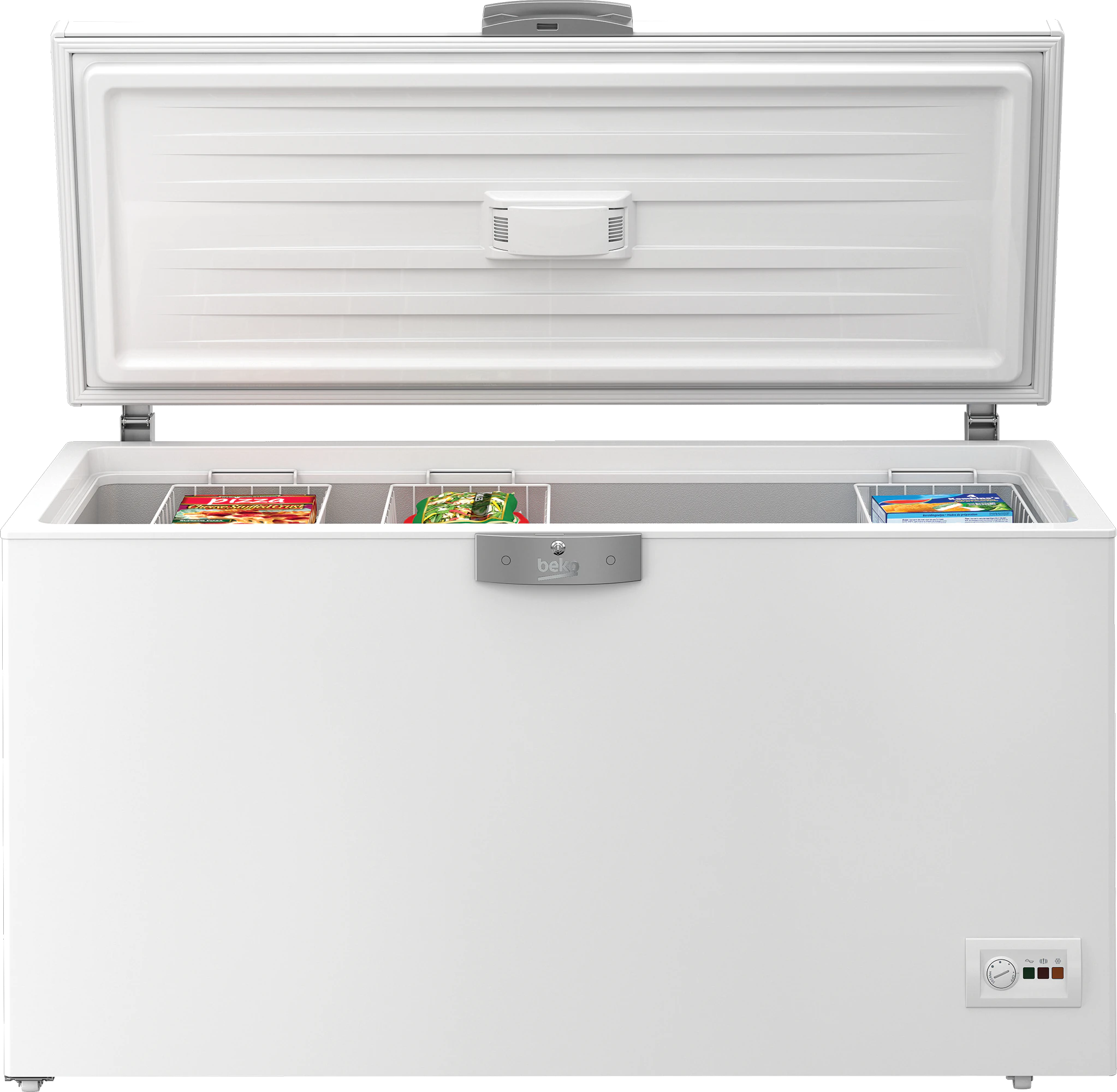 Congélateur Beko horizontal 500litres gris HSM40081S