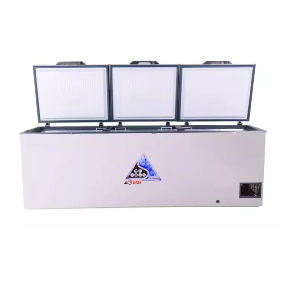 Congélateur Astech horizontal 3portes 900litres gris CH920AC