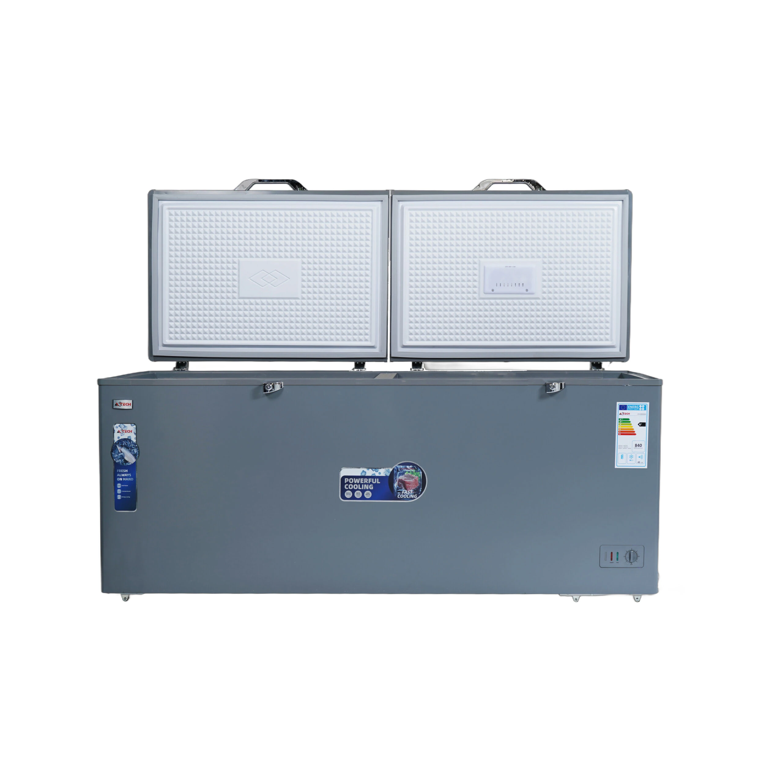 Congélateur Astech horizontal 800litres gris CH800GM