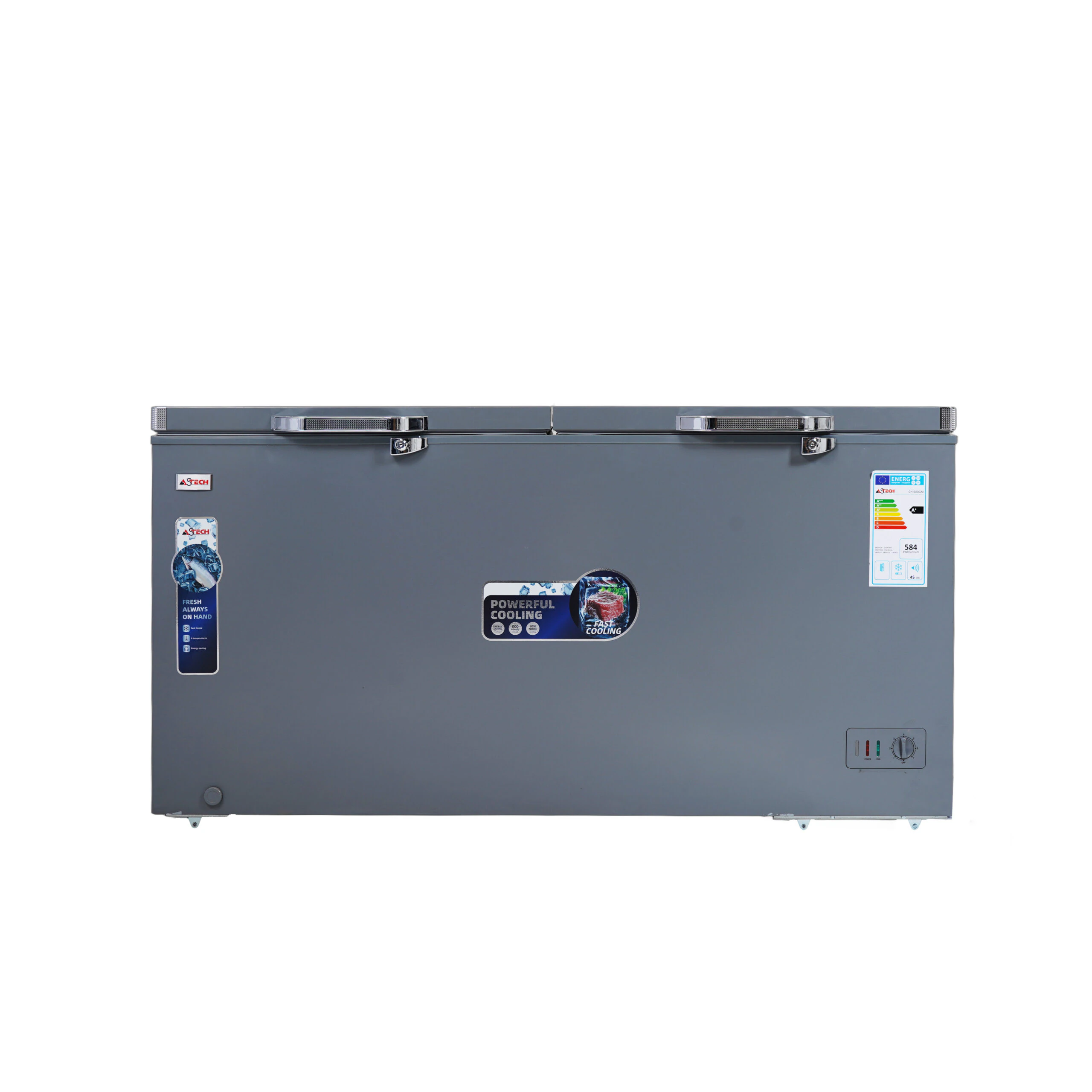 Congélateur Astech horizontal 600litres gris CH600GM
