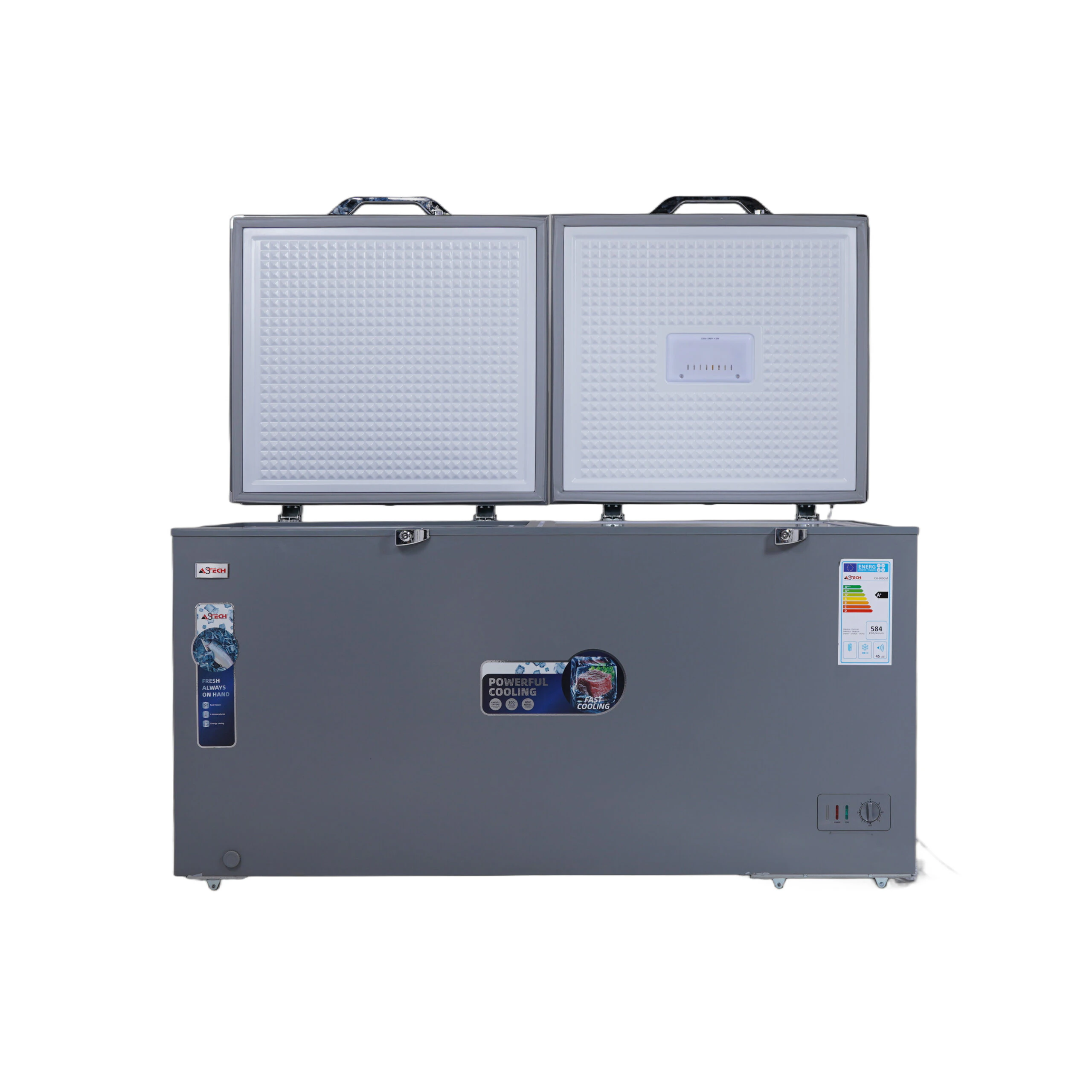 Congélateur Astech horizontal 600litres gris CH600GM