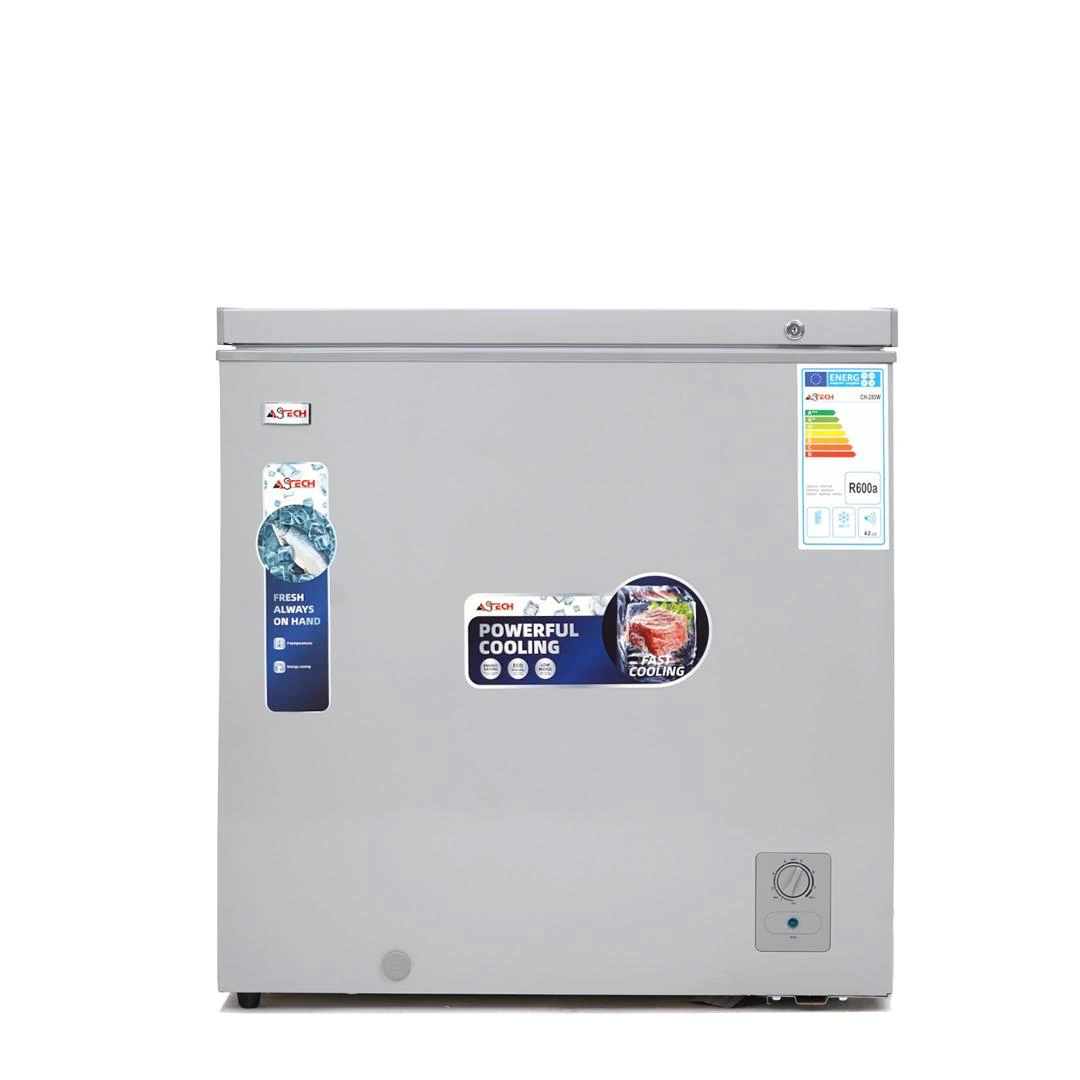 Congélateur Astech horizontal 280litres gris CH280S