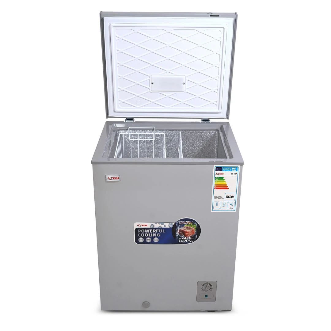 Congélateur Astech horizontal 200litres gris CH195W