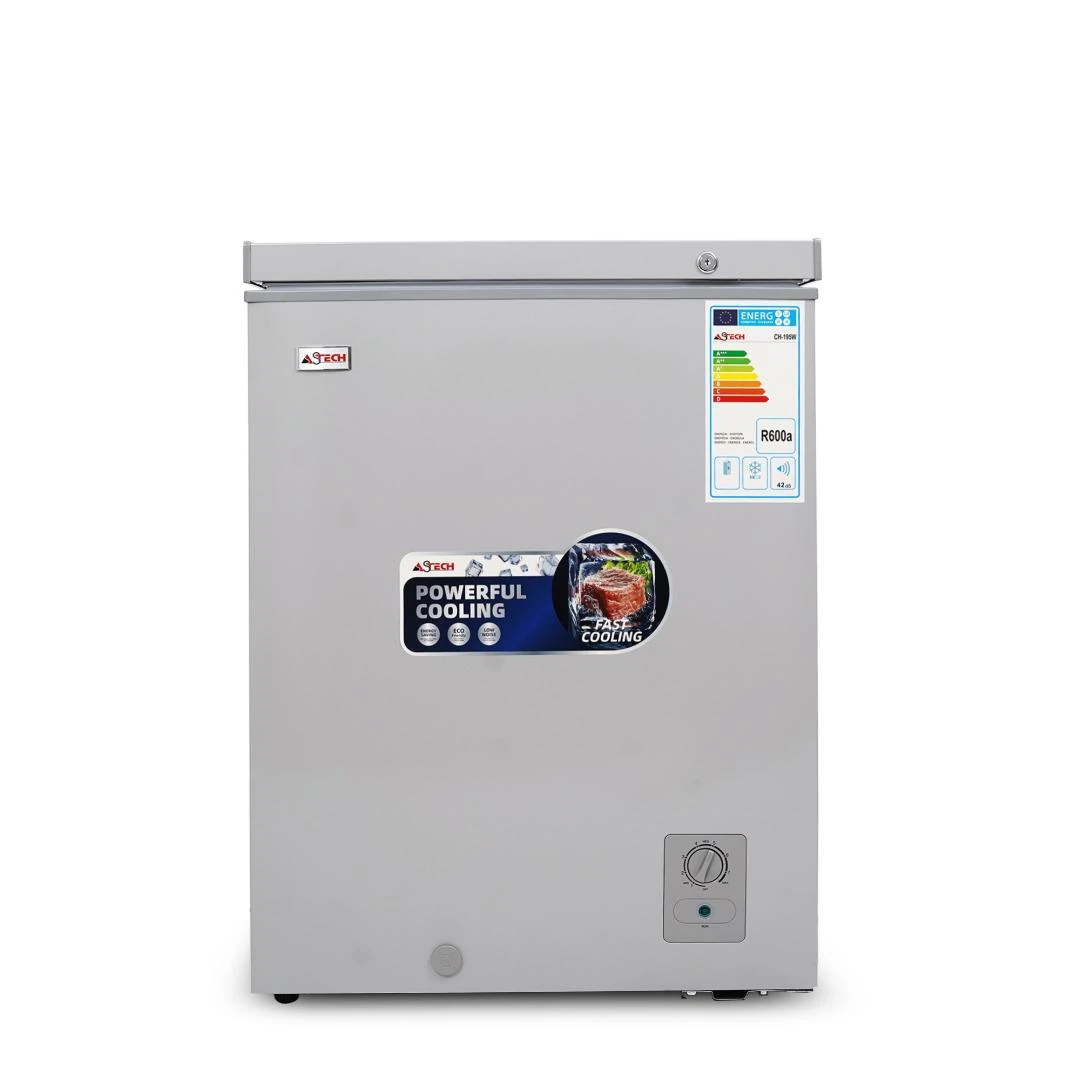 Congélateur Astech horizontal 200litres gris CH195W